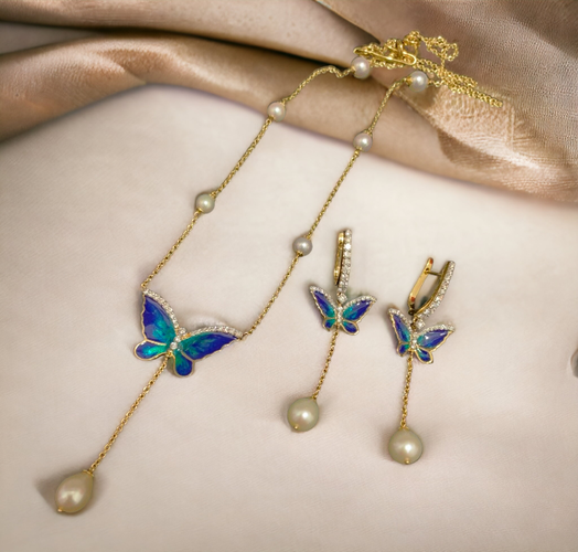 Diamond Pearl Butterfly set 