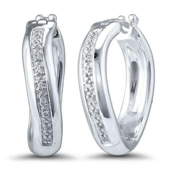 Dazzle Me Diamond Hoops